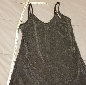 Brandy melville sparkly black slip dress